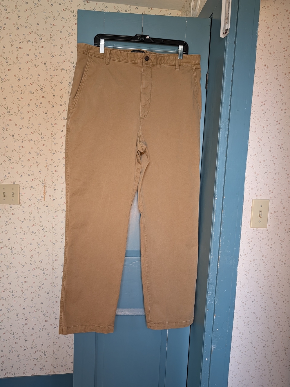 🤎 High Rise 16 Tan Authentic Chino Casual '23 Flat Front wide leg